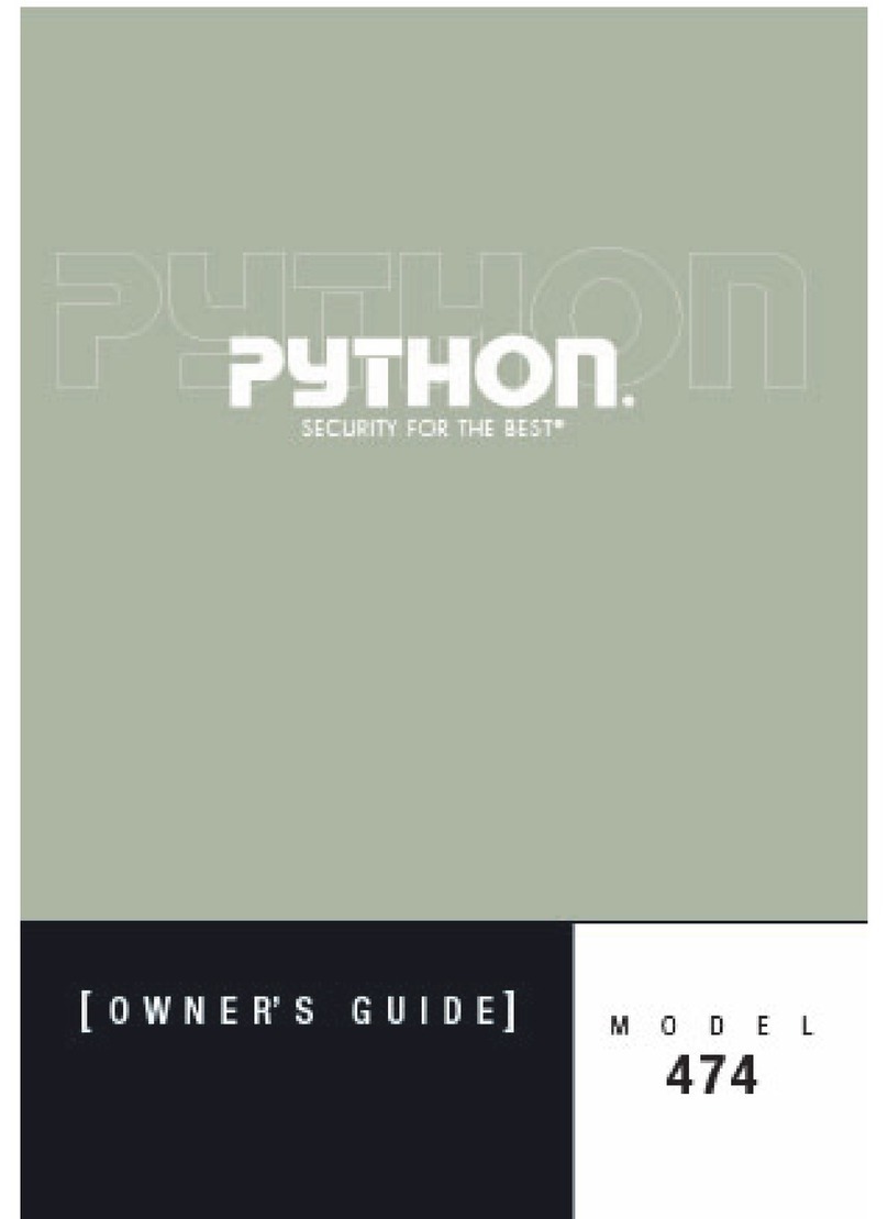 Python 474 User manual Python 474 User manual