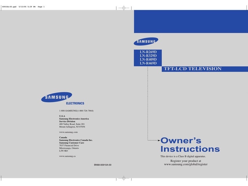 Samsung LNR269D User manual