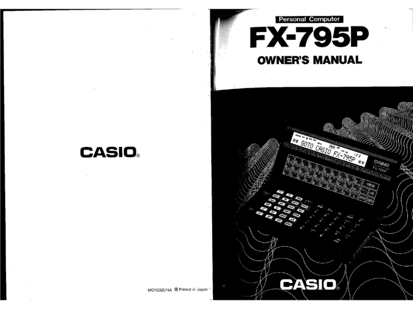 Casio FX-795P owner's manual