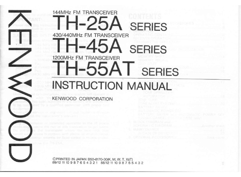 Kenwood TH-25A Series instruction manual