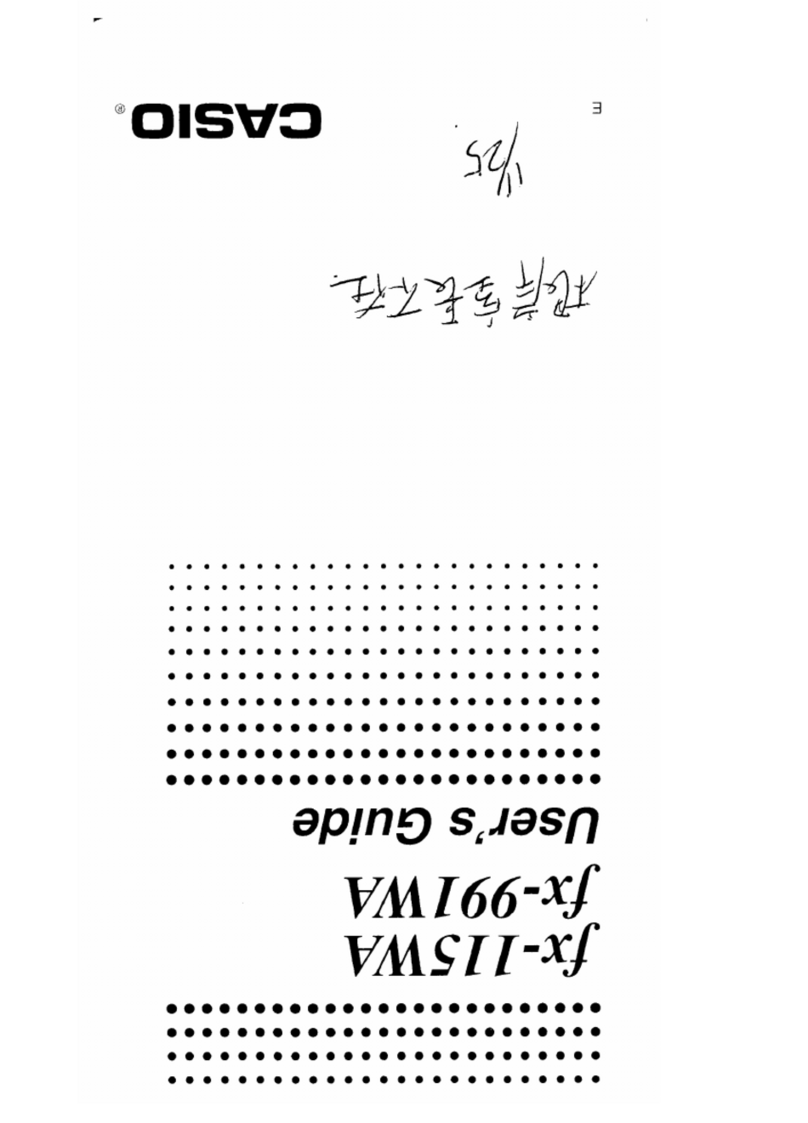 Casio fx-115WA User manual