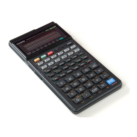 Casio FX-603P User manual