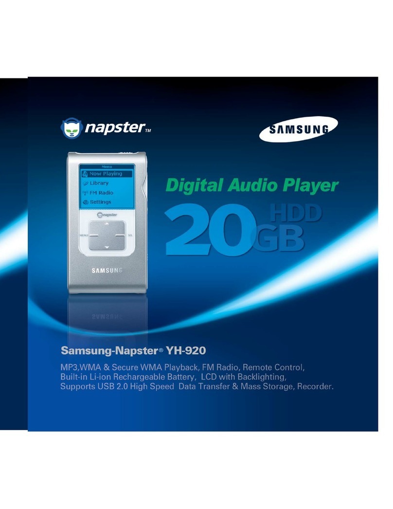 Samsung Napster YH-920 User manual