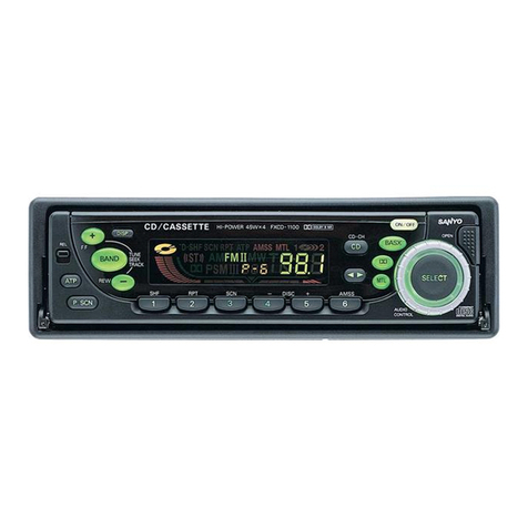 Sanyo FXCD-1100 - Radio / CD User manual