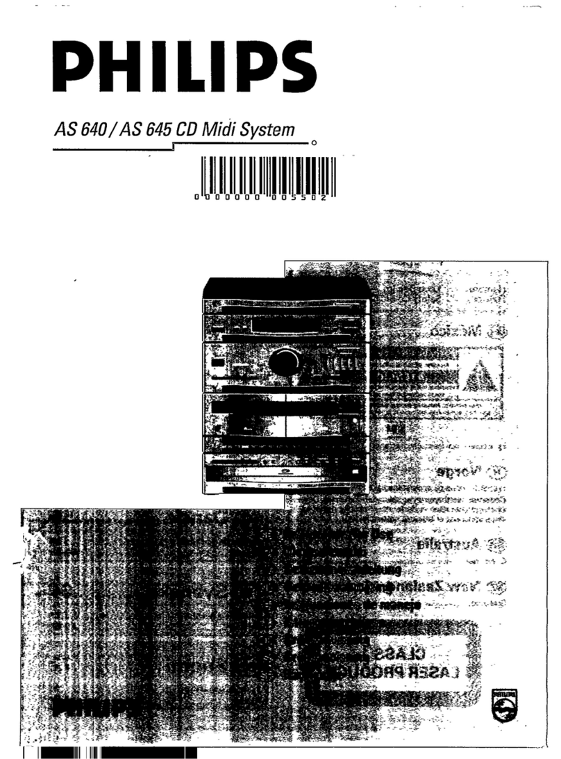 Philips AS 645 quick guide
