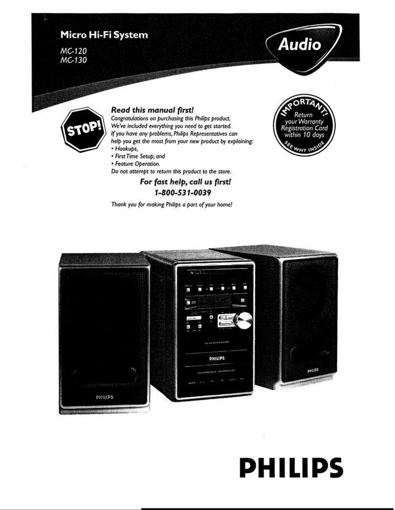 Philips MC-120 manual