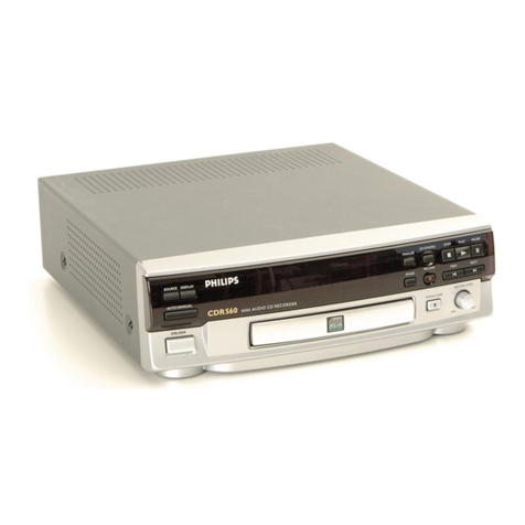 Philips CDR 538 User manual