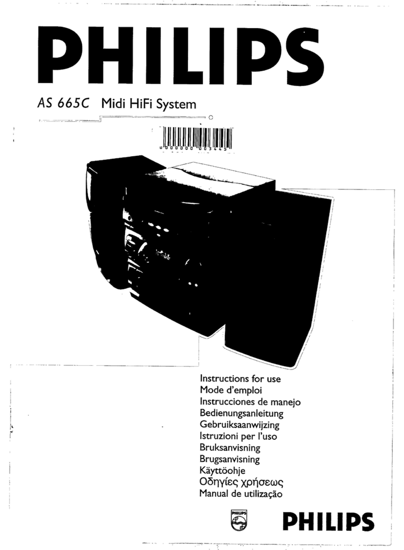 Philips AS 665C User manual