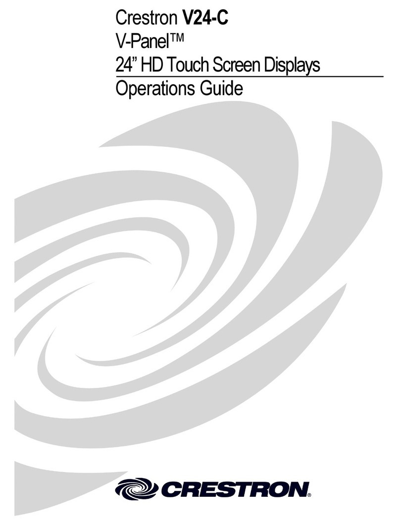 Crestron V-Panel V-24-C Operation guide