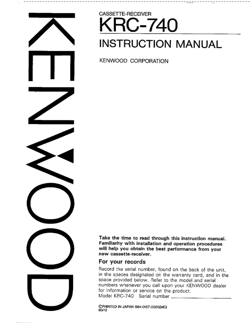 Kenwood KRC-740 User manual