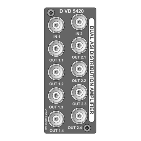 Lynx D VD 5420 Reference manual