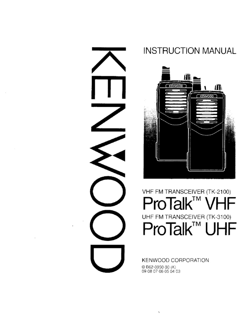 Kenwood Pro Talk VHF instruction manual
