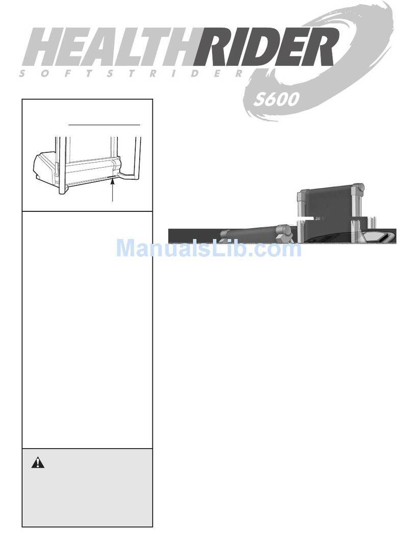 HEALTH RIDER Softrider S600 HRTL14981 user manual