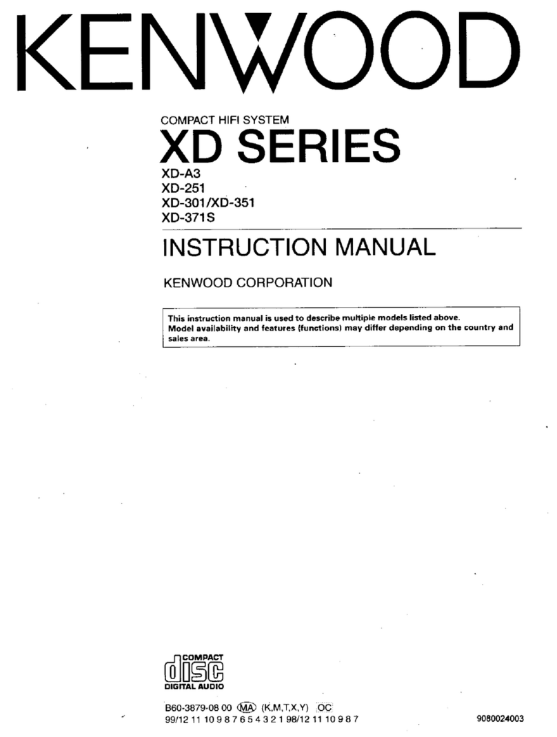 Kenwood XD-A3 User manual