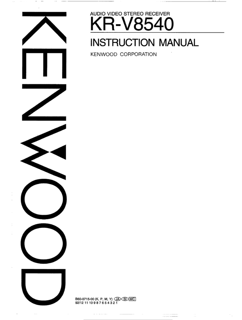 Kenwood KR-V8540 instruction manual