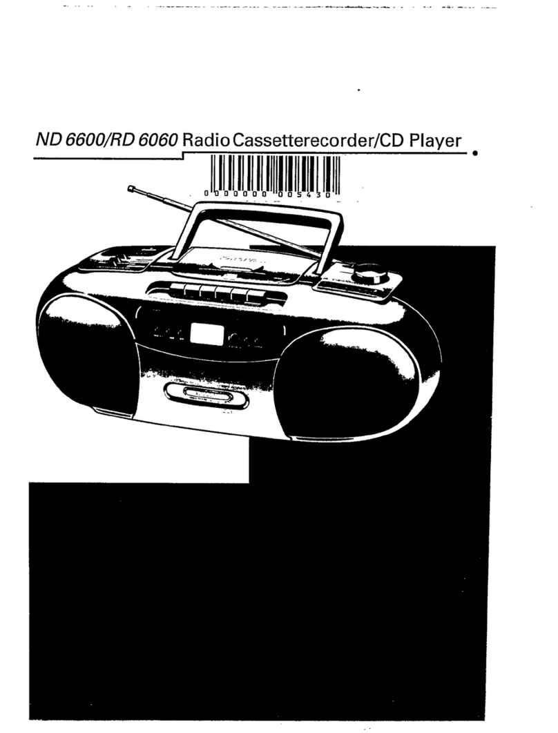 Philips ND 6600 User manual Philips ND 6600 User manual
