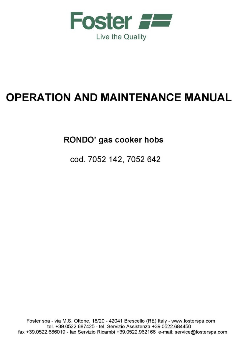 Foster 7052 142 Operation and maintenance manual