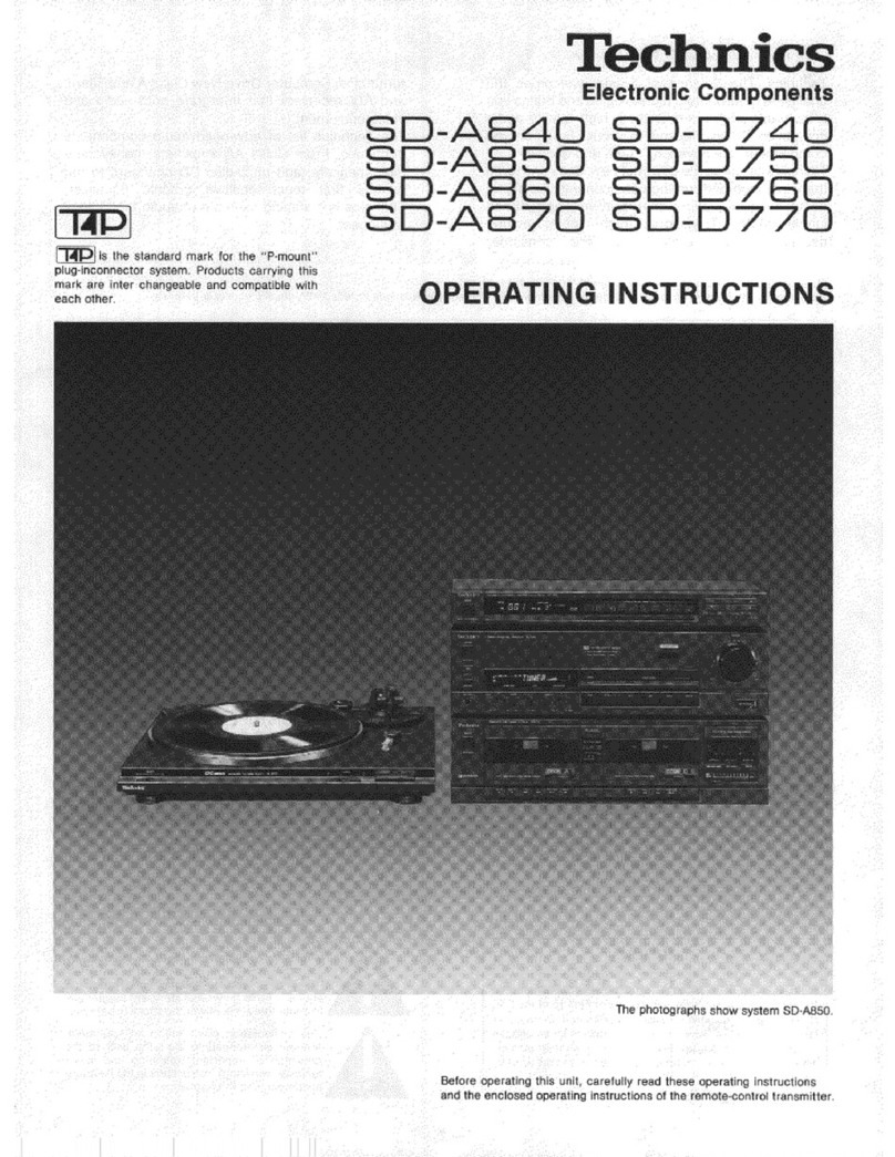 Technics SD-A840 User manual