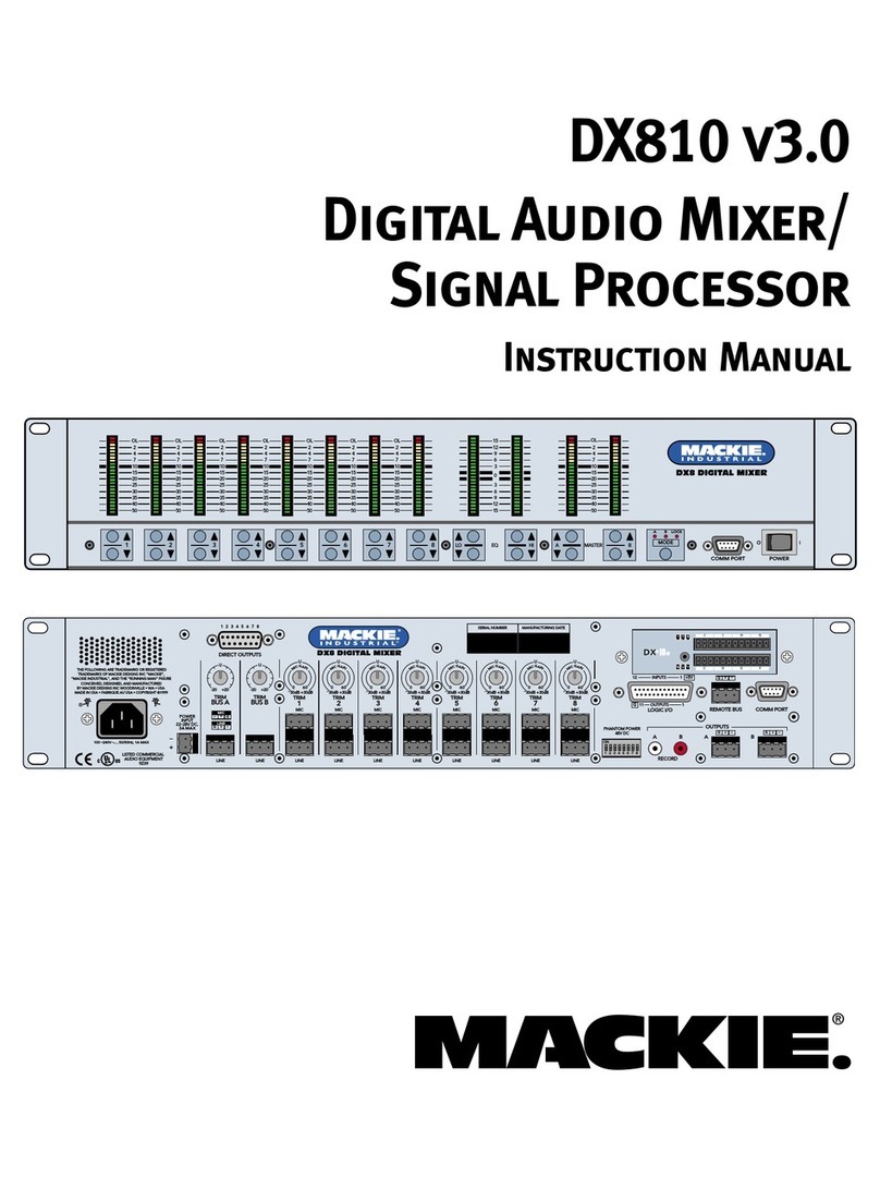 Mackie DX810 v3.0 instruction manual