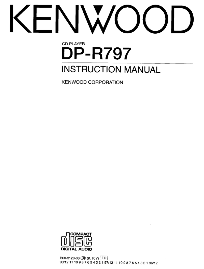 Kenwood DP-R797 User manual