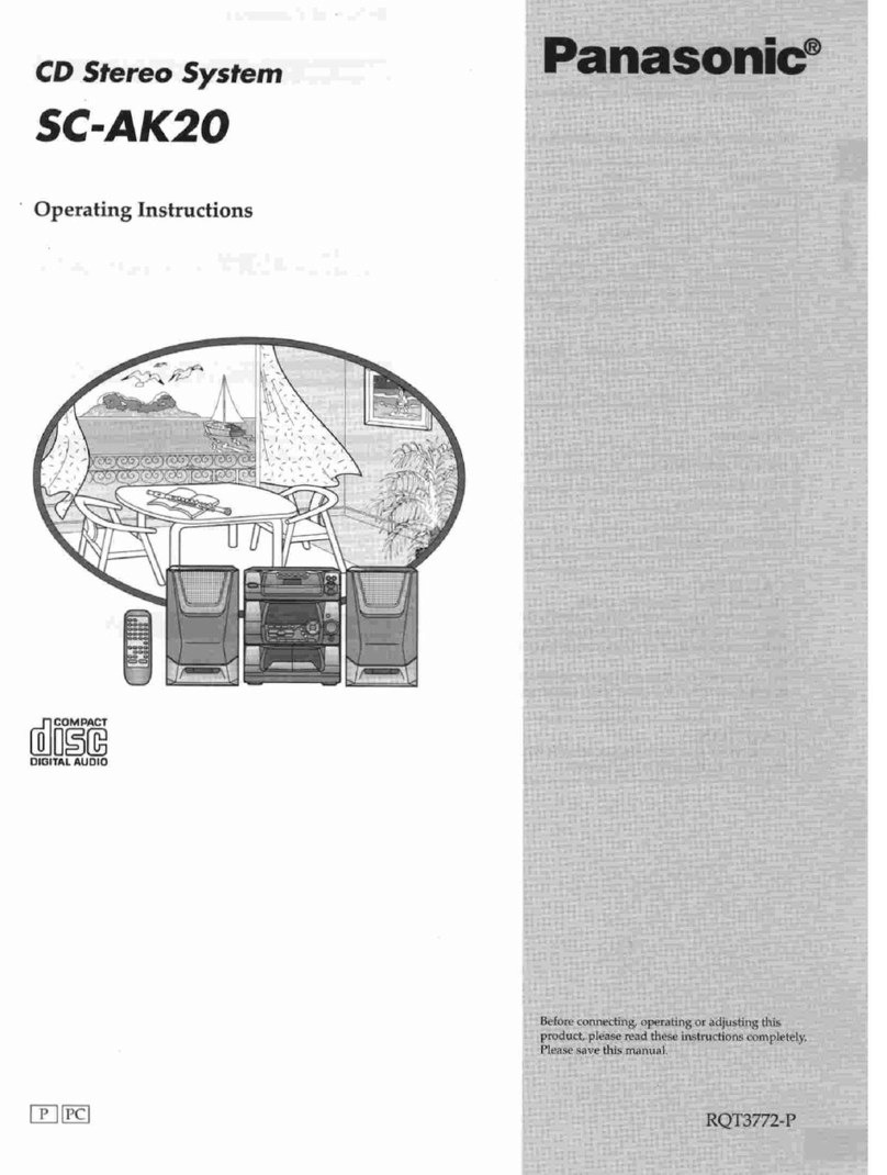 Panasonic SCAK20 - MINI HES W/CD-P User manual