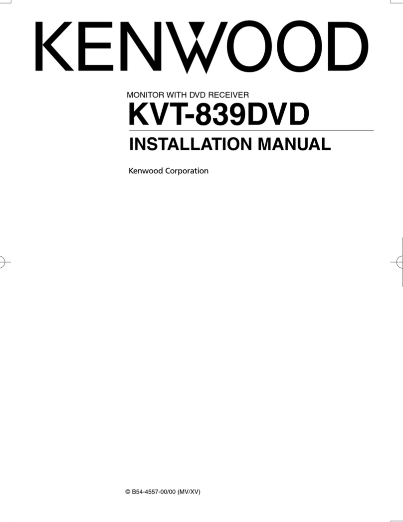 Kenwood KVT-839DVD installation manual