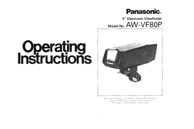 Panasonic AWVF80P - ELECTRONIC VIEW FINDER operating instructions