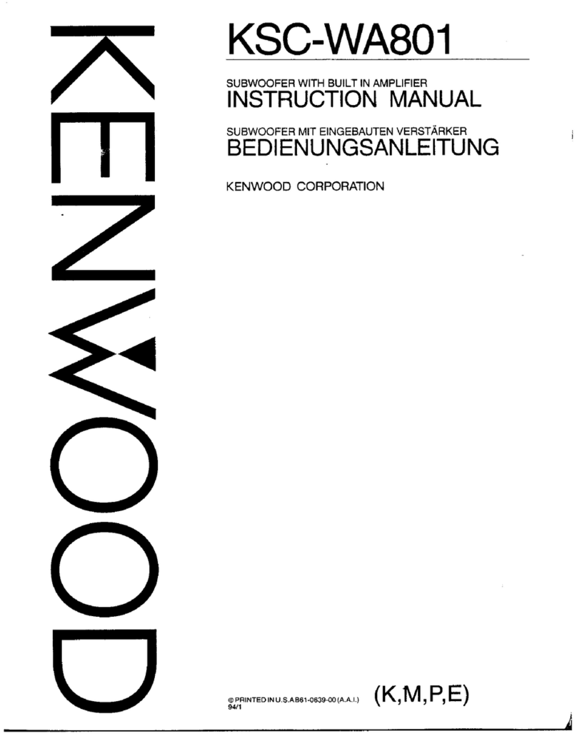 Kenwood KSC-WA801 User manual