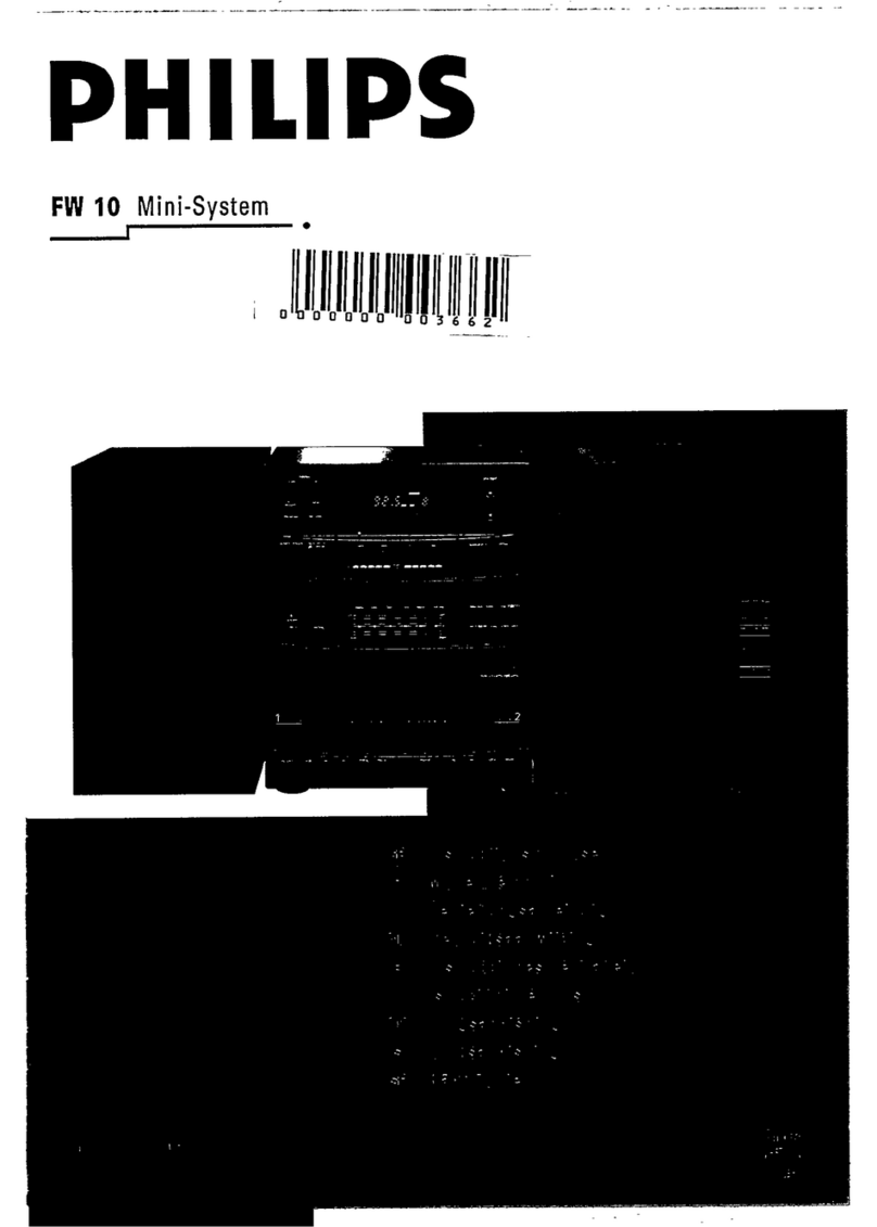 Philips FW 10 manual