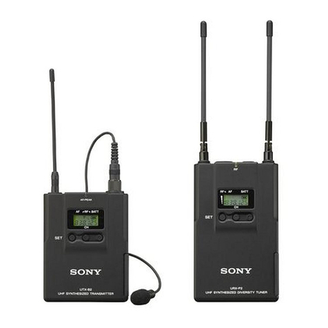 Sony UWP-V1 User manual Sony UWP-V1 User manual