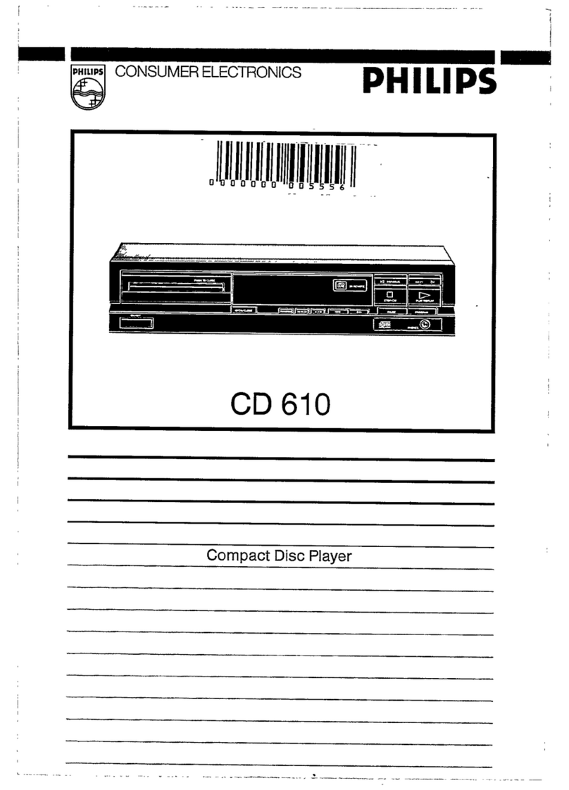 Philips CD 610 User manual