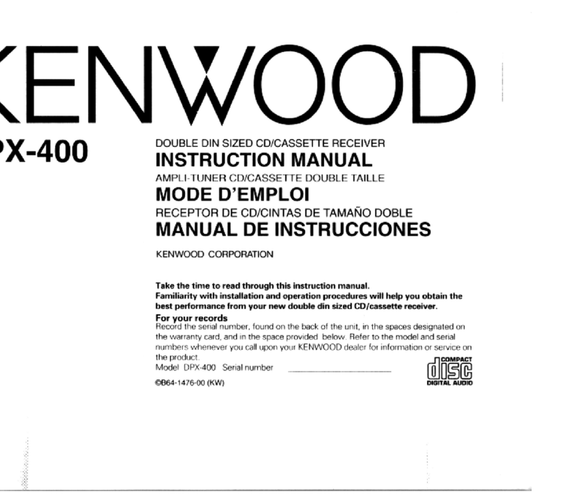 Kenwood DPX-400 User manual
