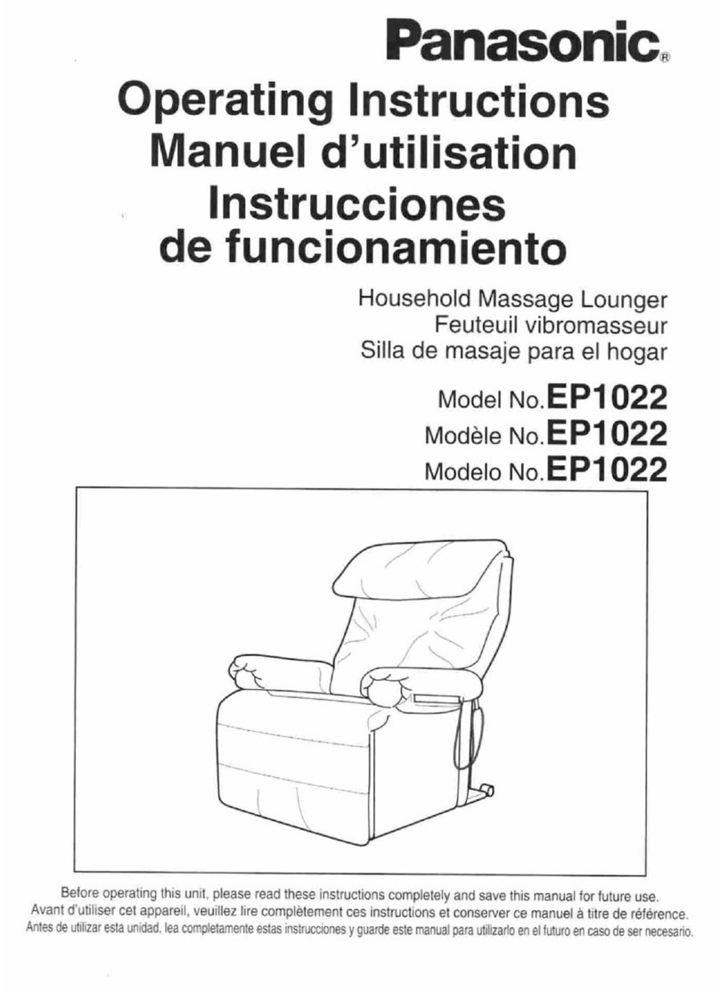 Panasonic EP1022 - MASSAGE LOUNGER User manual