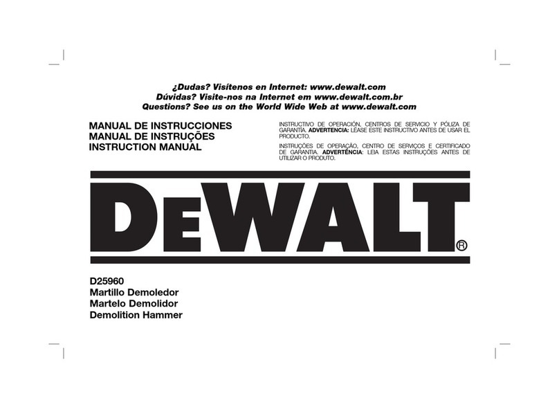DeWalt D25960 instruction manual