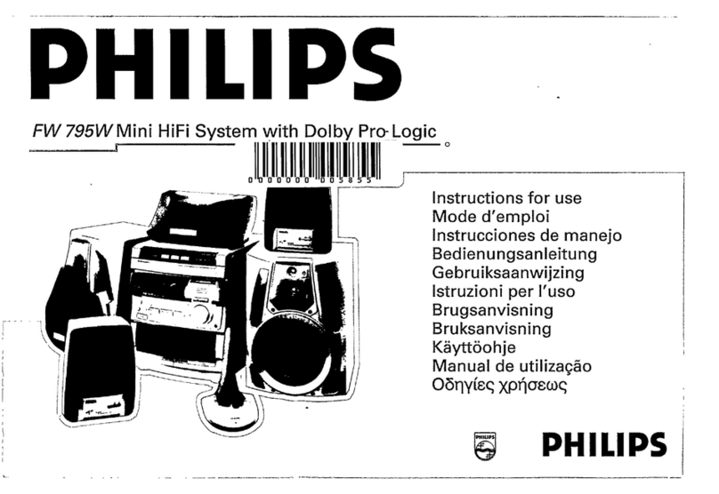 Philips Magnavox FW 795W Instructions for use