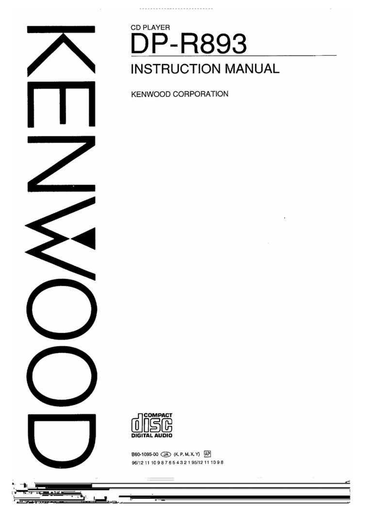 Kenwood DP-R893 User manual