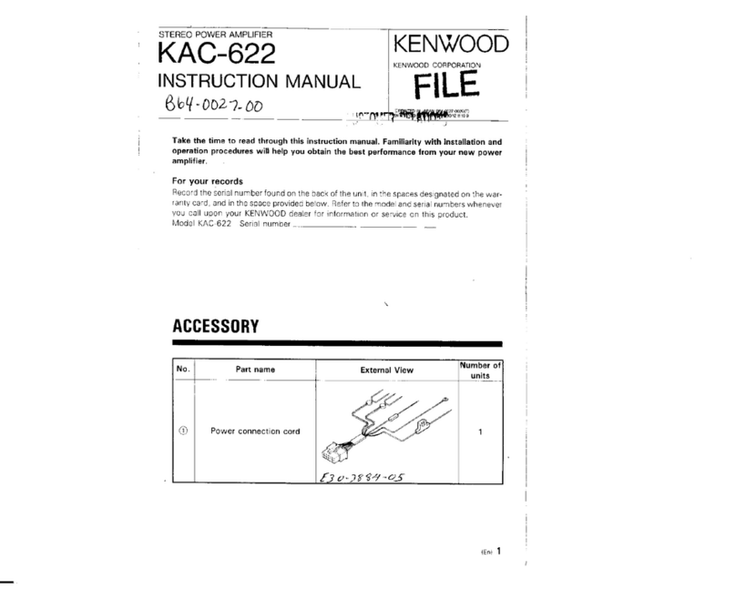 Kenwood KAC-622 User manual