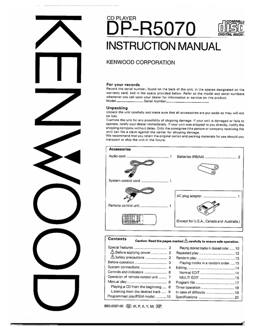 Kenwood DP-R5070 instruction manual