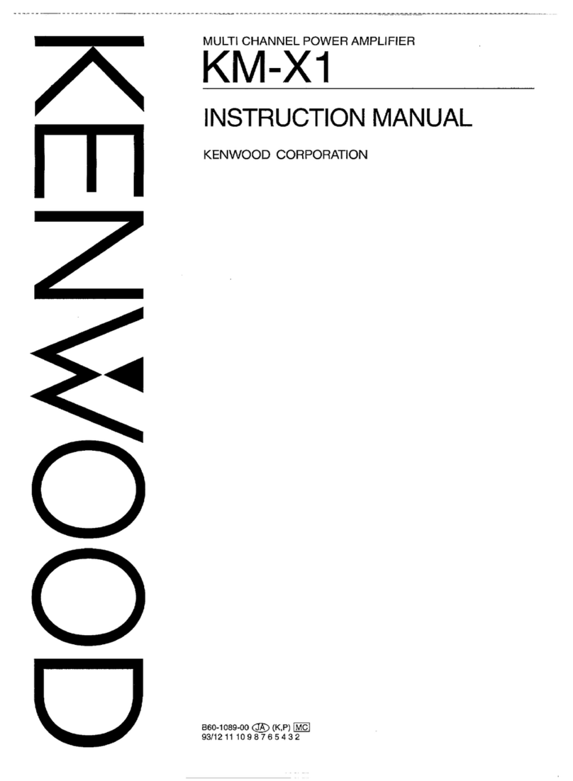 Kenwood KM-X1 User manual