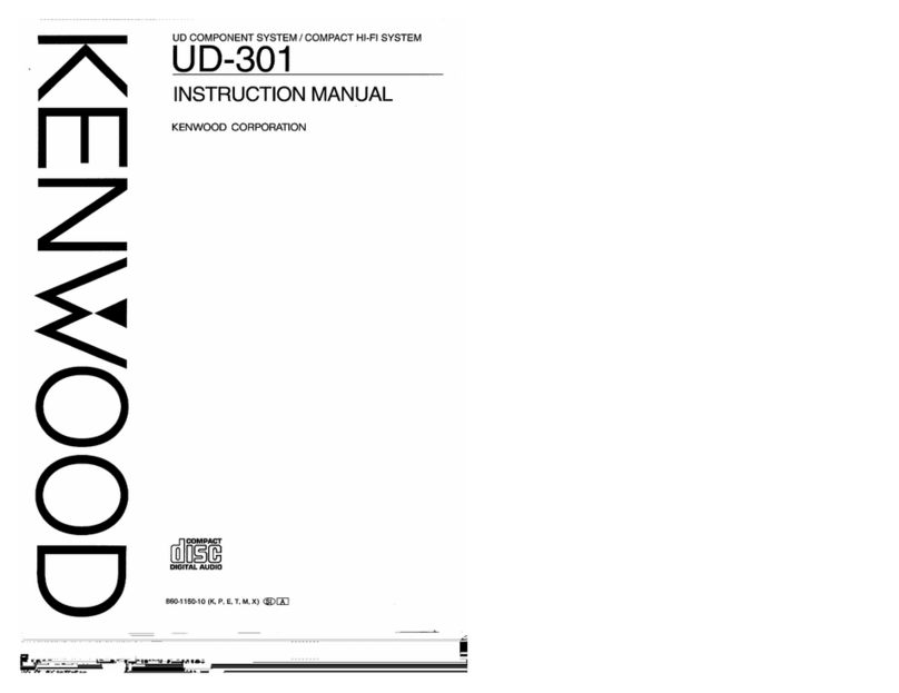 Kenwood UD-301 User manual