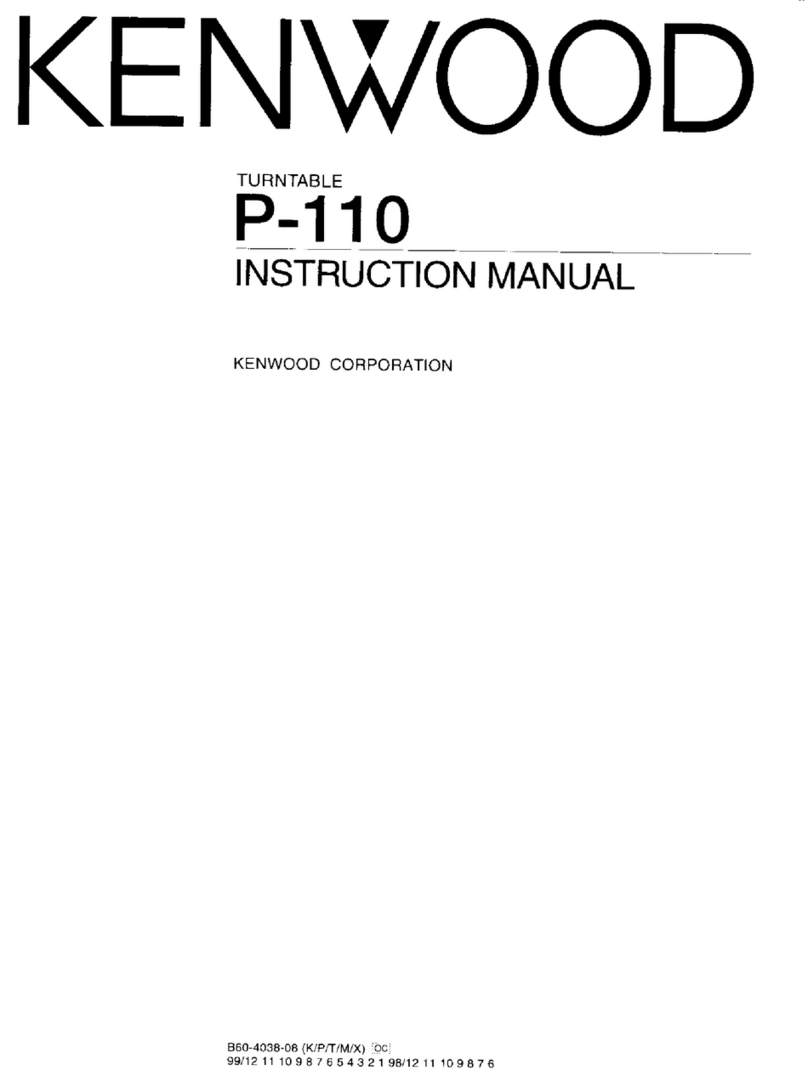 Kenwood P-110 instruction manual
