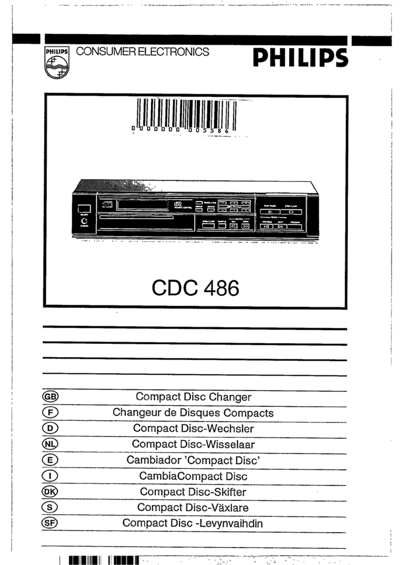 Philips CDC 486 Installation guide