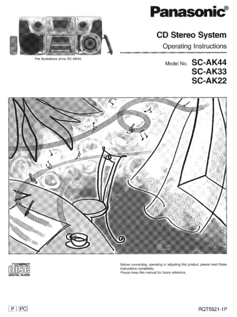 Panasonic SC-AK44 operating instructions