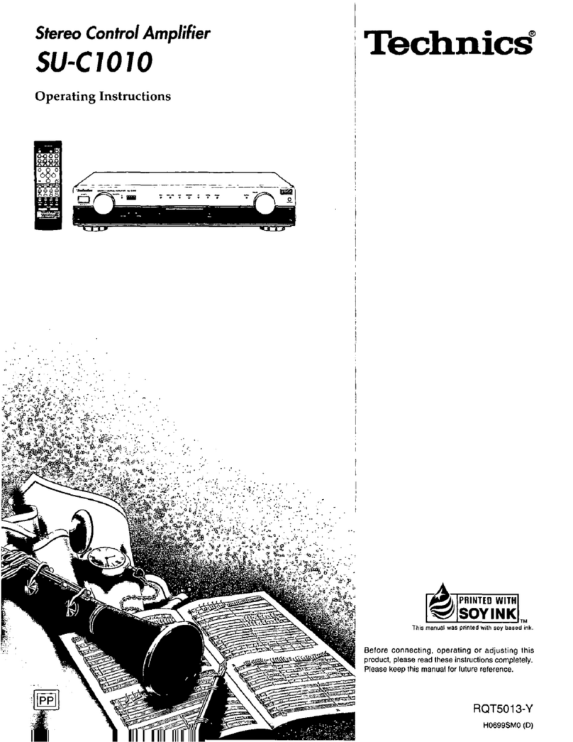 Technics SU-C1010 User manual Technics SU-C1010 User manual