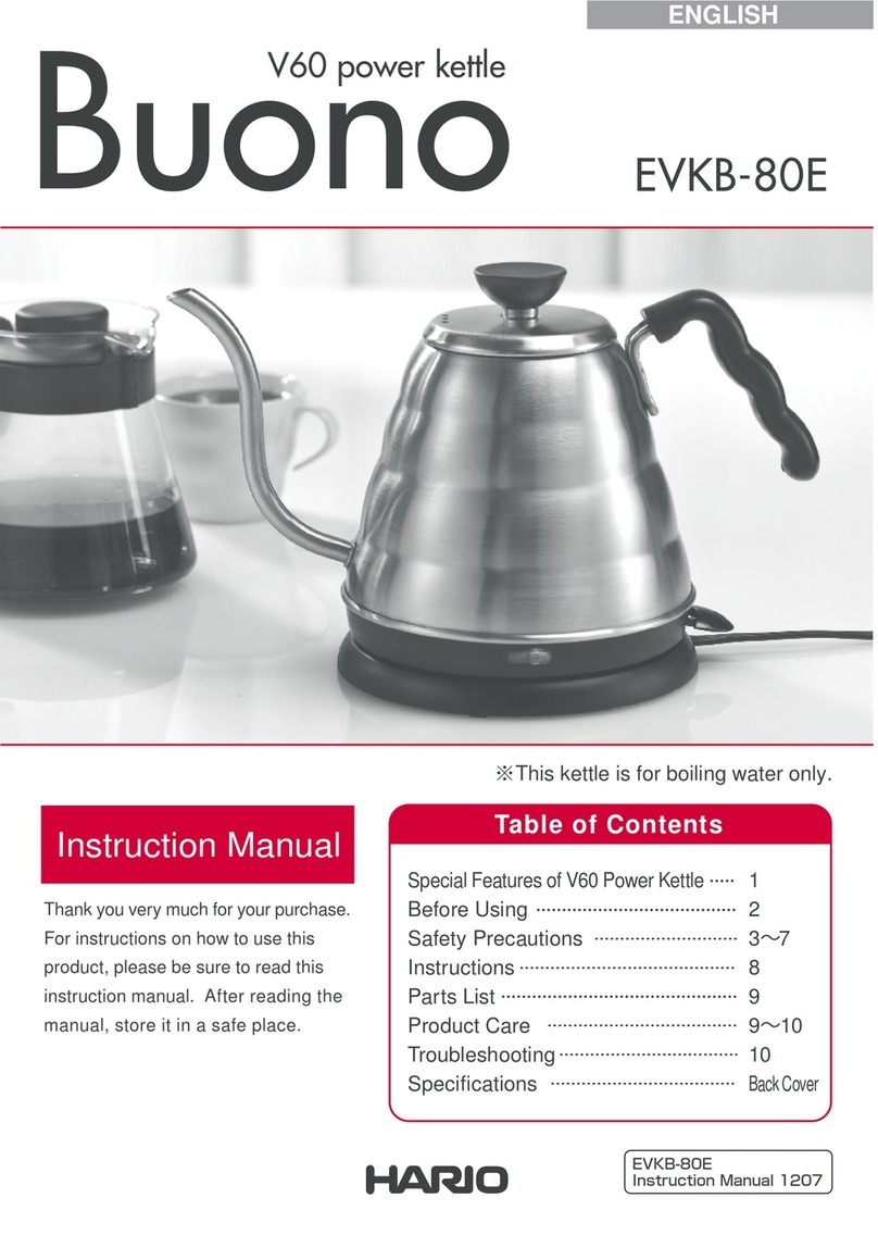 Hario Buono EVKB-80E instruction manual
