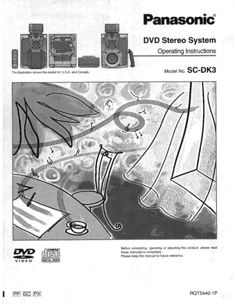 Panasonic SC-DK3 operating instructions