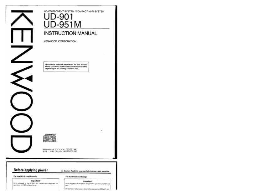 Kenwood UD-901 User manual