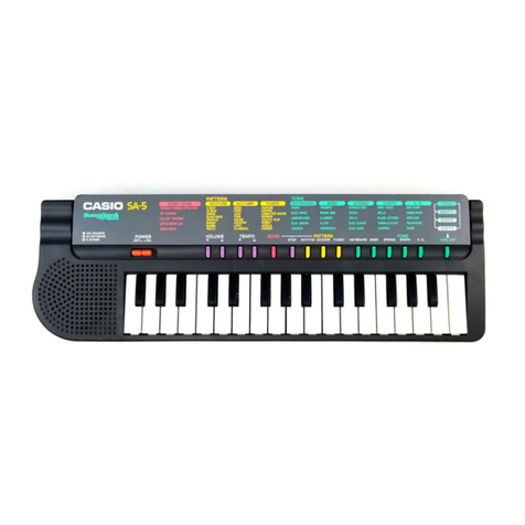 Casio SongBank SA-5 User manual