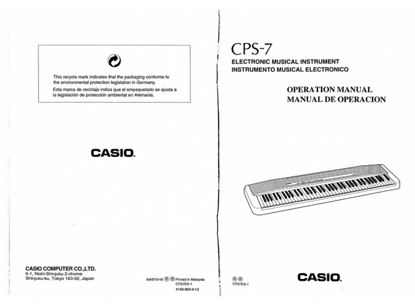 Casio CPS-7 User manual