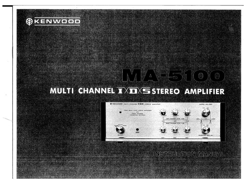 Kenwood MA-5100 User manual